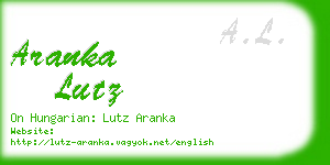aranka lutz business card